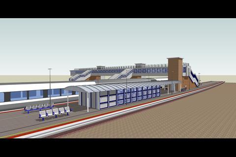 New platforms 6 and 7 at Peterborough station